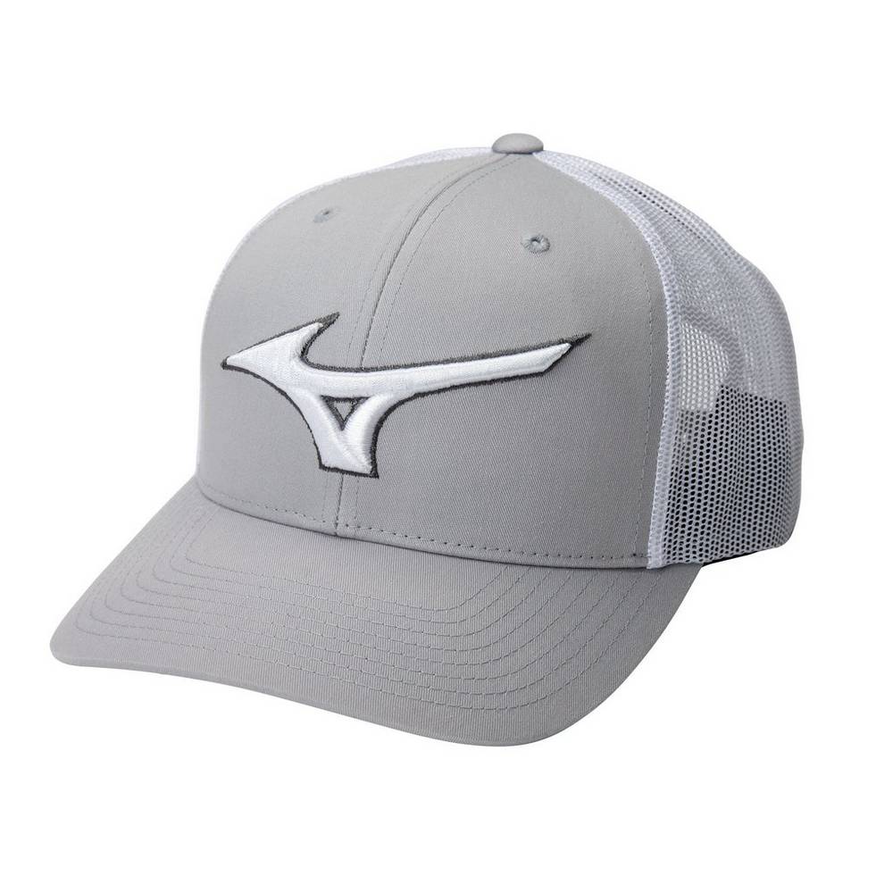 Gorro Mizuno Diamond Trucker Hombre Gris/Blancas Comprar UPWA-19863